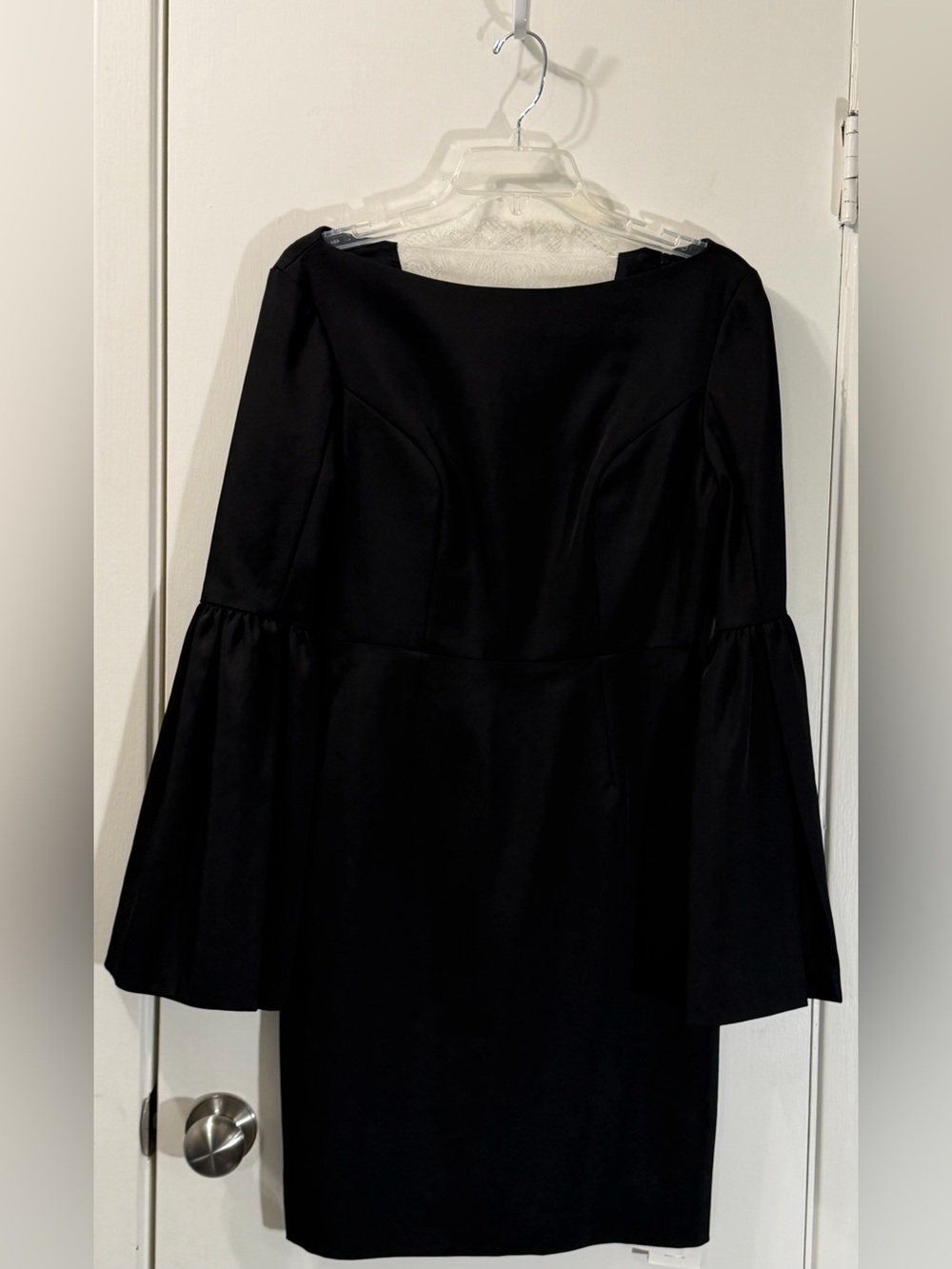 HONOR NYC Black Mini Dress with Flared Bell Sleeves NWT